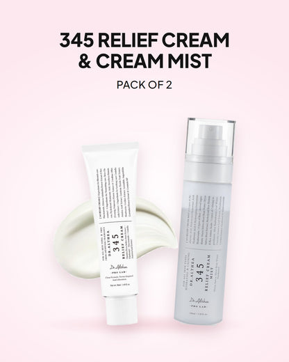 Dr.Althea 345 Relief Cream and Cream Mist, pack of 2