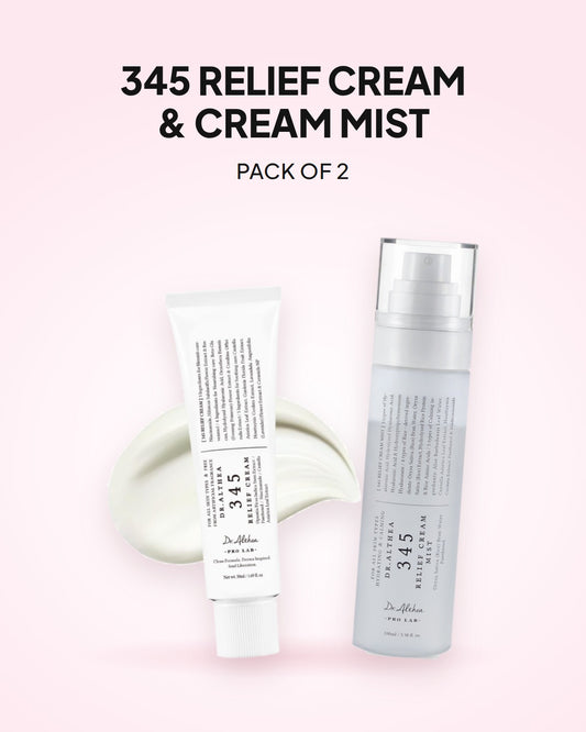 Dr.Althea 345 Relief Cream and Cream Mist, pack of 2